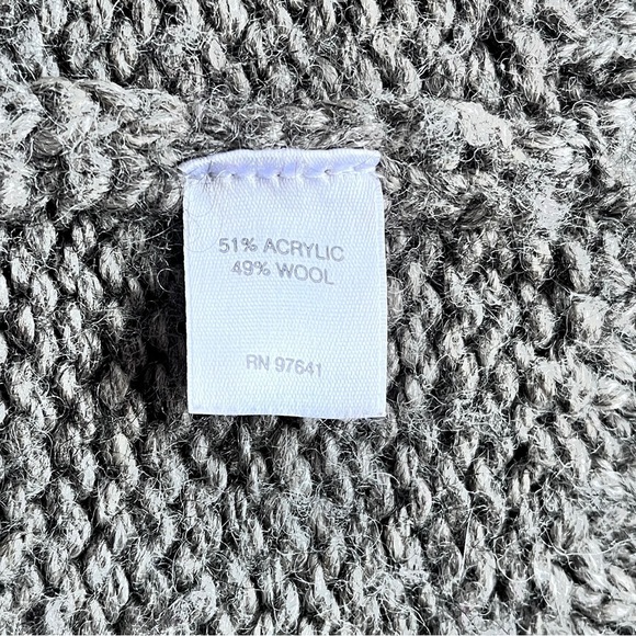 J. Jill Cabincore Gray Fair Isle Pullover Cozy Knit Sweater Size S - Picture 13 of 13